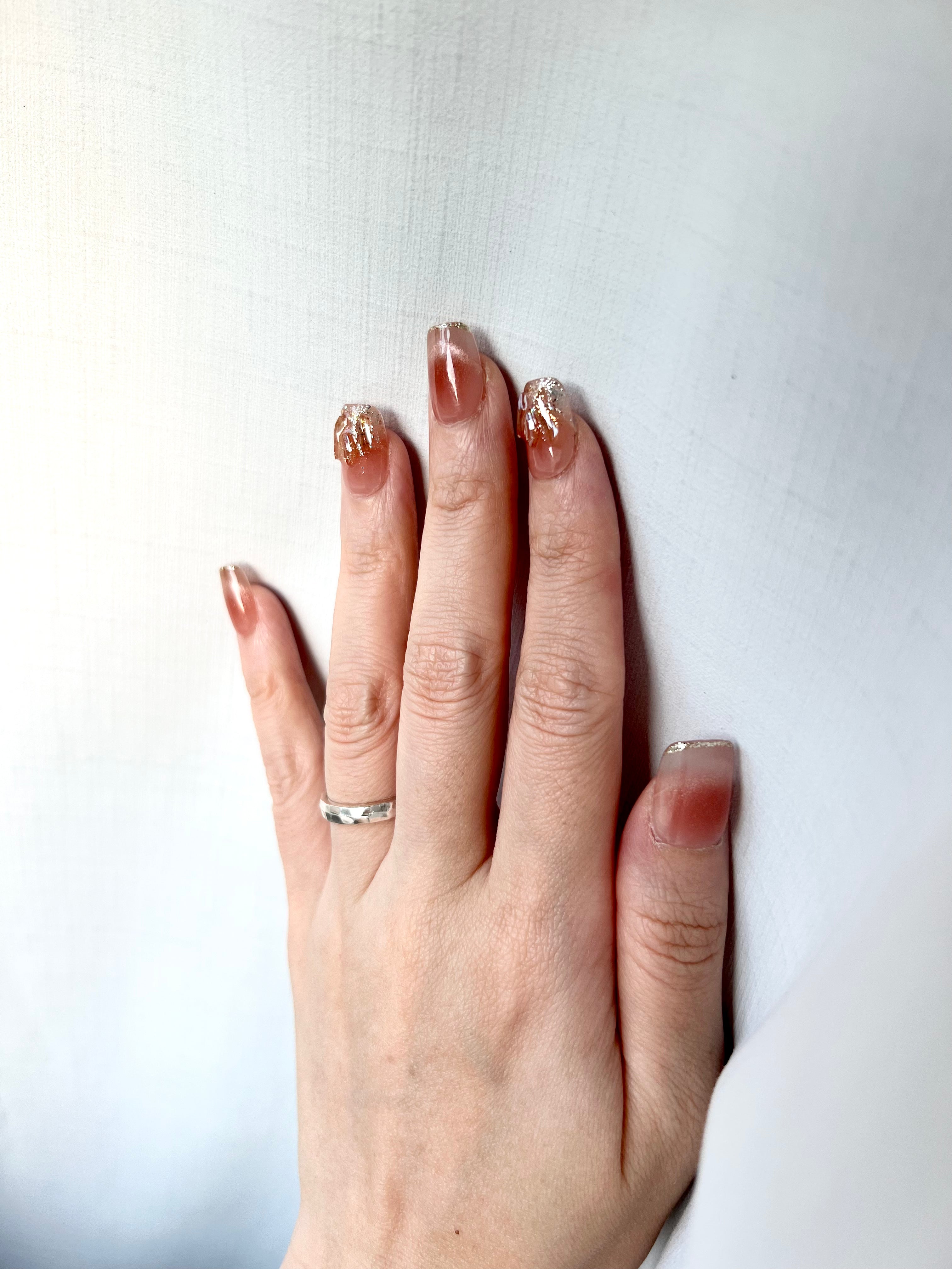 Seine at Dusk Press-On Nails | Short Coffin 2cm