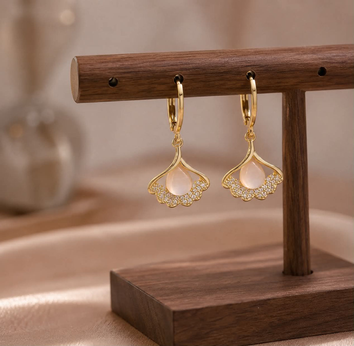 Ginkgo Glow Earrings