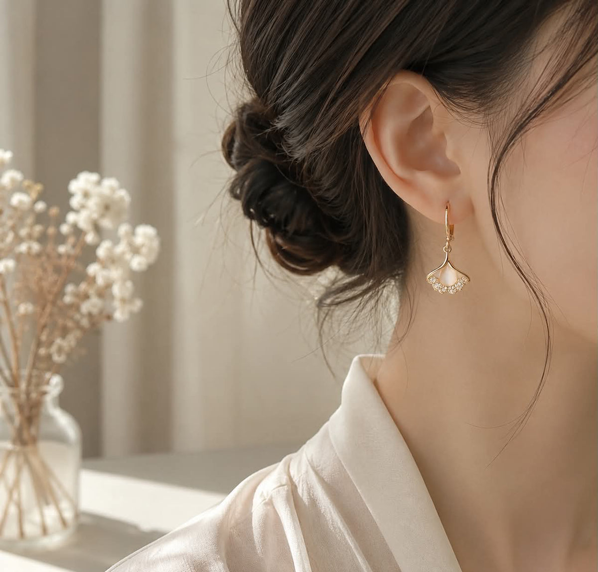 Ginkgo Glow Earrings