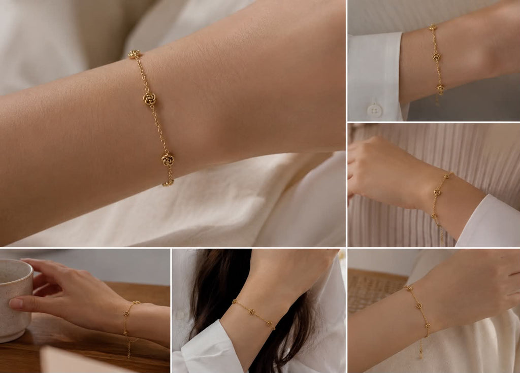 Golden Rose Bracelet