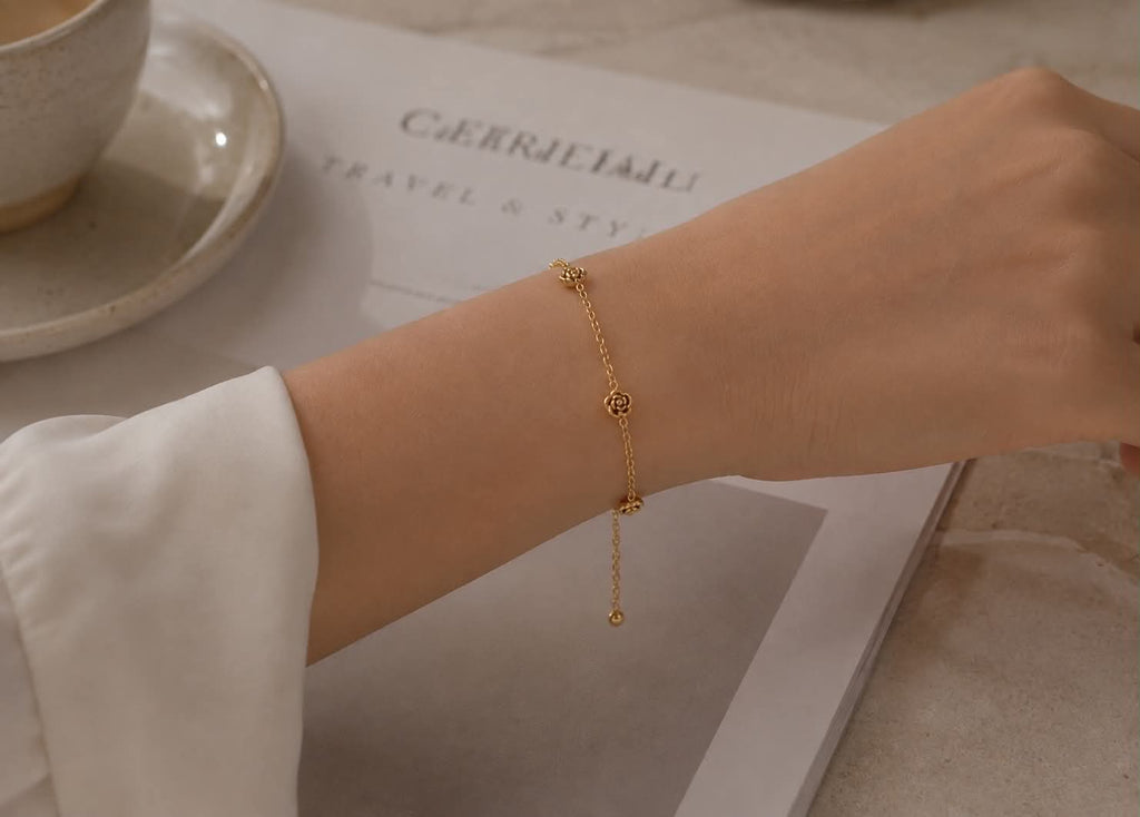 Golden Rose Bracelet