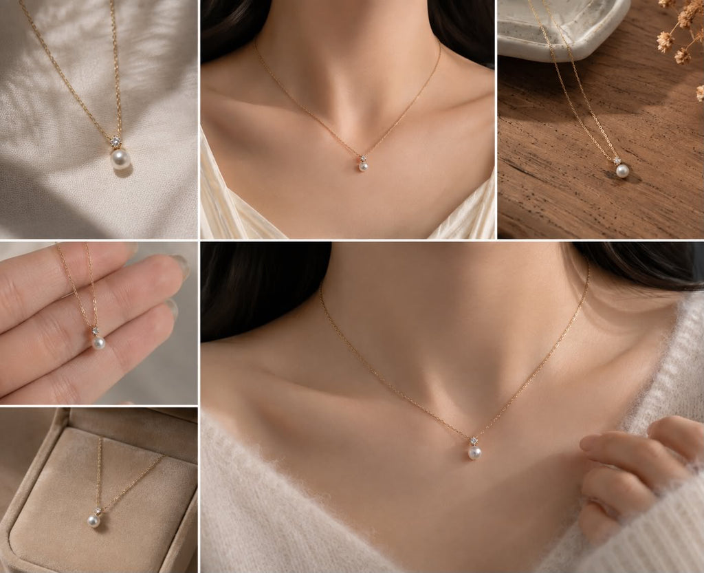 Moonlit Pearl Necklace