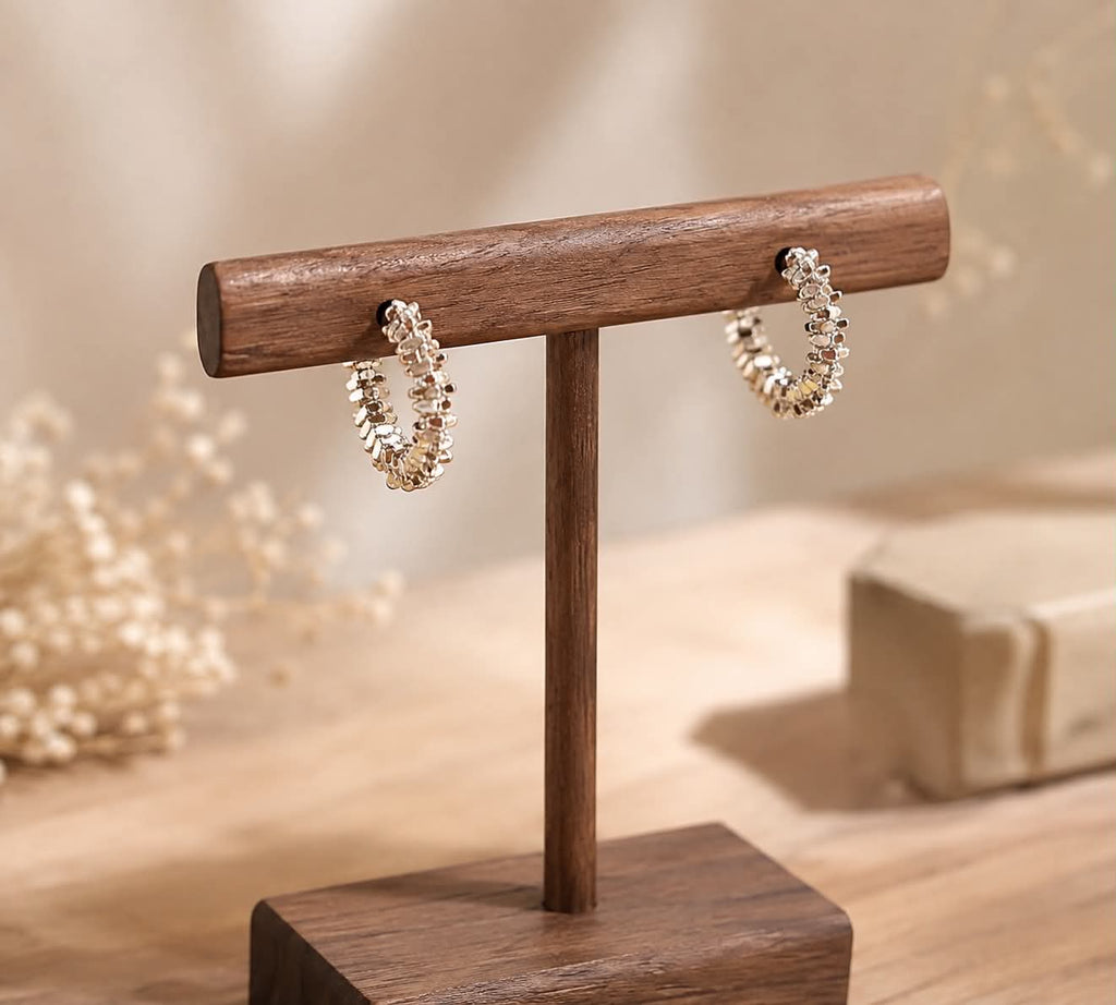 Silver Spark Earrings